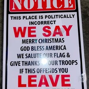 Patriotic Holiday Sign - Red and Black